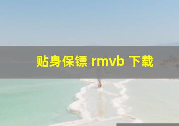 贴身保镖 rmvb 下载